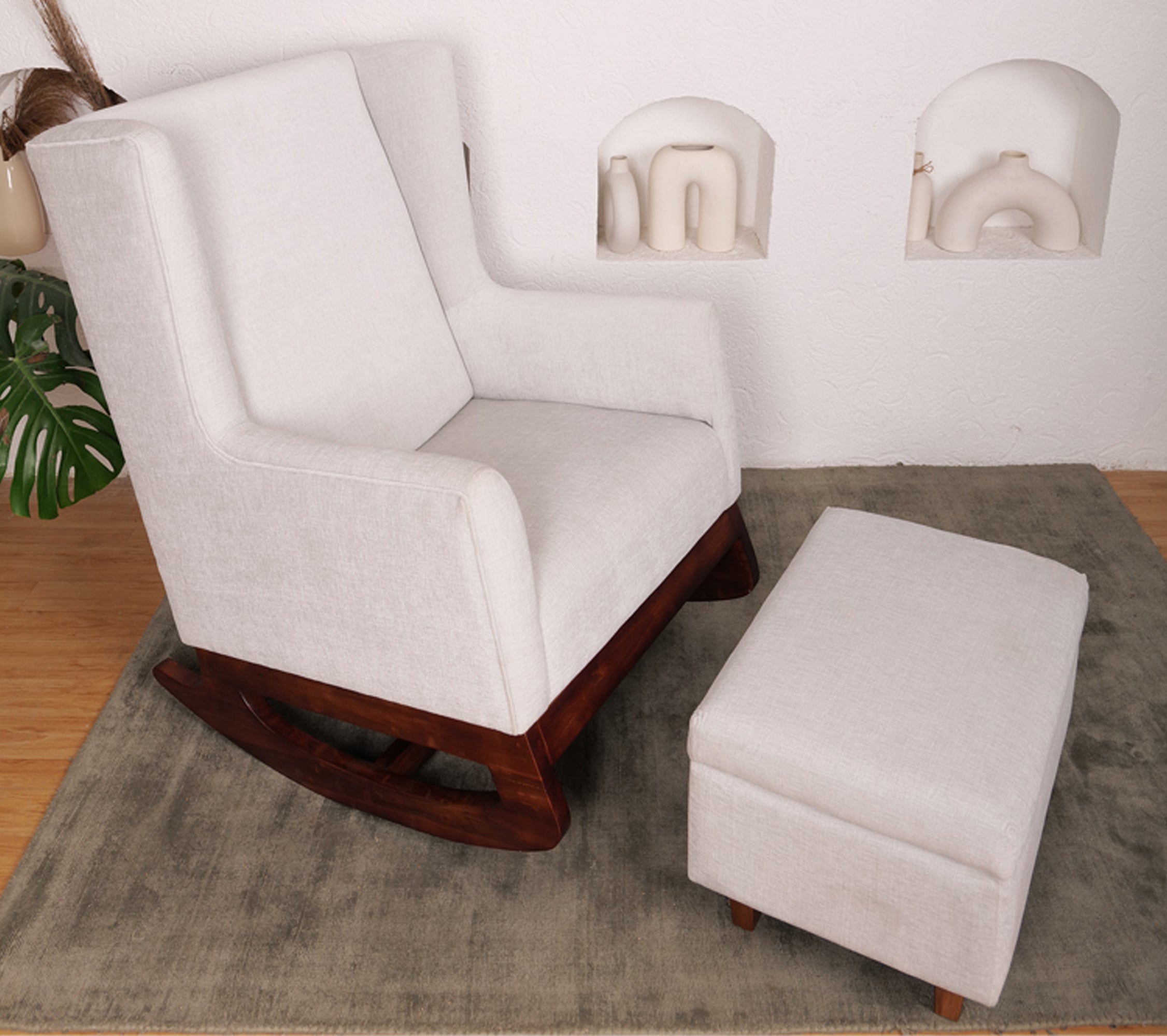 Nursing chair and clearance ottoman