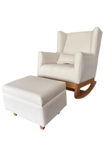 Sway Nursing Chair, Lumbar Cushion and Ottoman