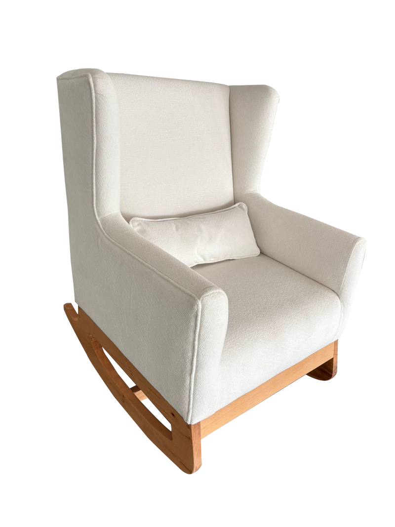 Sway Nursing Chair, Lumbar Cushion and Ottoman