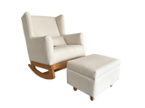 Sway Nursing Chair, Lumbar Cushion and Ottoman